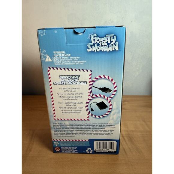 Frosty The Snowman Tabletop Mantel Airdorable Airblown Inflatable Decoration 22" - Picture 3 of 5